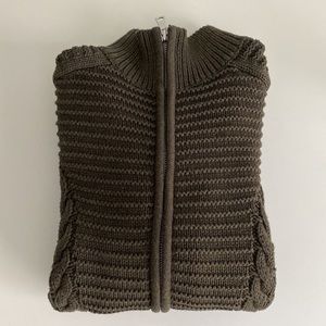 GAP Mock Neck Cable Zip Sweater Size XS